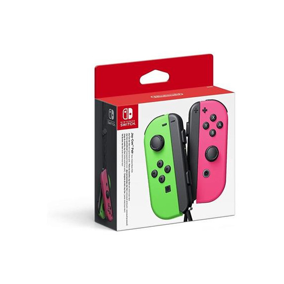 NINTENDO Juego de Mandos Nintendo Switch Joy Con Pair Rosa Verde