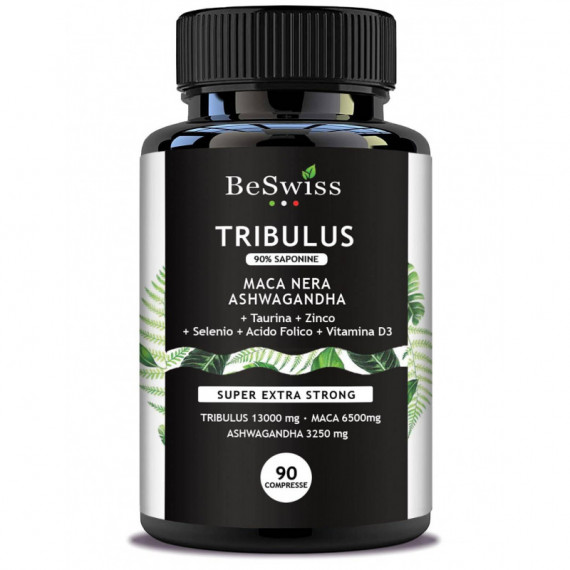 BESWISS TRIBULUS MACA ASHWAGANDHA 90 COMPS