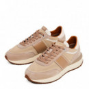 Zapatillas con detalles en ante