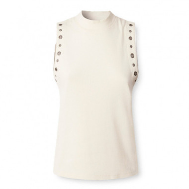 Top sleeveless ribbed