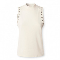 Top sleeveless ribbed