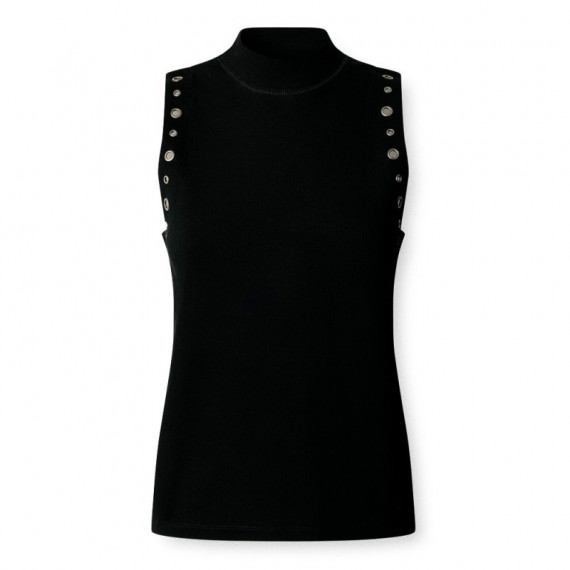 Top sleeveless ribbed