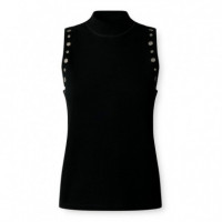 Top sleeveless ribbed