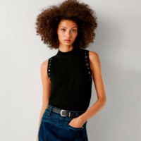 Top sleeveless ribbed