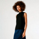 Top sleeveless ribbed