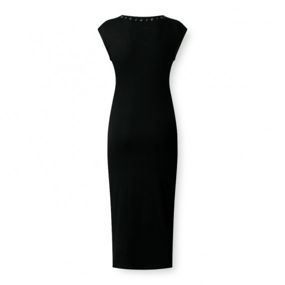 vestido largo canalé