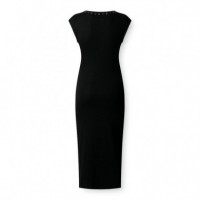 vestido largo canalé