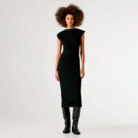 vestido largo canalé