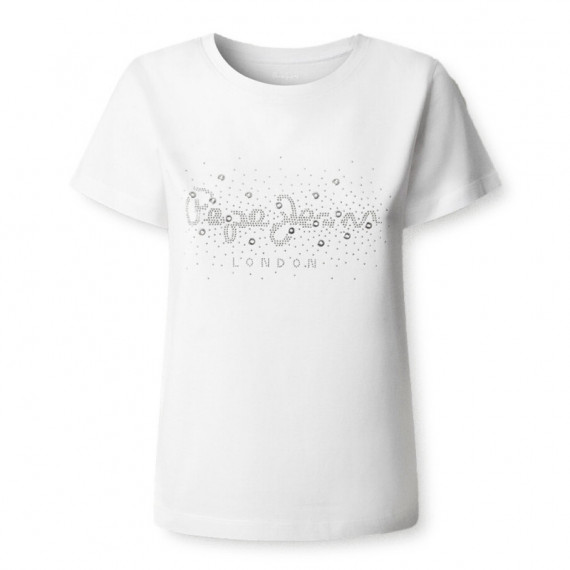 Camiseta logo strass