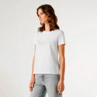 Camiseta logo strass