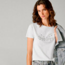 Camiseta logo strass
