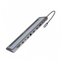 Docking Station EWENT 4K Usb-c 3.1 12 en 1