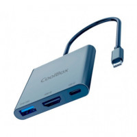 Docking COOLBOX Minidock C31 Aluminio Usb-c 3 en 1
