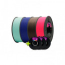 WINKLE FILAMENTO PACK MASTER GAMA PROFUNDA 4 bobinas de 1KG en los colores ( azul nube, bronce oscuro, azul noche y rosa eléctr