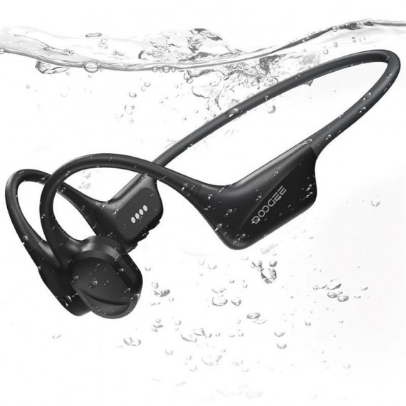 Doogee BoneBeat Swim Auriculares de Conducción Ósea Bluetooth MP3 - Gris Oscuro