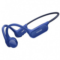 Doogee BoneBeat Swim Lite: Auriculares de Conducción Ósea BT y MP3 para Natación Azul