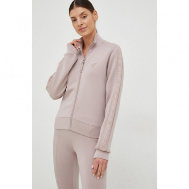 Sudadera en s&iacute;mil de neopreno con cierre de cremallera Guess