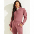 Sudadera en símil de neopreno con cierre de cremallera Guess