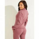 Sudadera en símil de neopreno con cierre de cremallera Guess