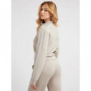 Sudadera en símil de neopreno con cierre de cremallera Guess