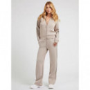 Sudadera en símil de neopreno con cierre de cremallera Guess