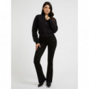 Sudadera en símil de neopreno con cierre de cremallera Guess