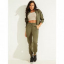 Sudadera en símil de neopreno con cierre de cremallera Guess