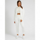 Sudadera en símil de neopreno con cierre de cremallera Guess