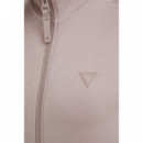 Sudadera en símil de neopreno con cierre de cremallera Guess