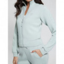 Sudadera en símil de neopreno con cierre de cremallera Guess