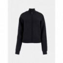 Sudadera en símil de neopreno con cierre de cremallera Guess