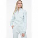 Sudadera en símil de neopreno con cierre de cremallera Guess