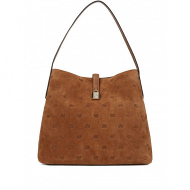 KARL LAGERFELD - k/autograph padlock hobo suede - 1ur - B1W30105/1ur