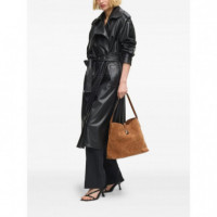 KARL LAGERFELD - k/autograph padlock hobo suede - 1ur - B1W30105/1ur