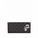 KARL LAGERFELD - ikon monogram cc cont wallet - 2ls - B1W32015/2ls