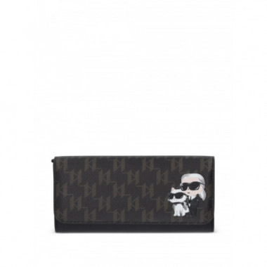 KARL LAGERFELD - ikon monogram cc cont wallet - 2ls - B1W32015/2ls