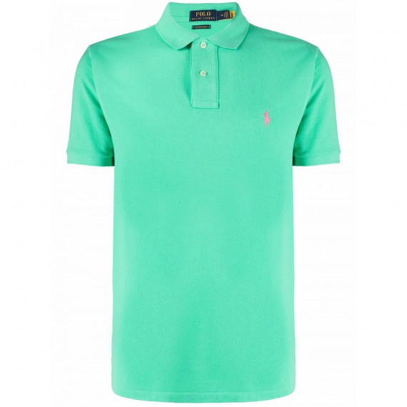 POLO RALPH LAUREN - SSKCCMSLM1-SHORT SLEEVE-KNIT - SUNSET GREEN C3125 - 710782592018/SUNSET GREEN C3125