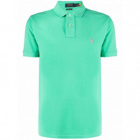 POLO RALPH LAUREN - SSKCCMSLM1-SHORT SLEEVE-KNIT - SUNSET GREEN C3125 - 710782592018/SUNSET GREEN C3125