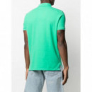POLO RALPH LAUREN - SSKCCMSLM1-SHORT SLEEVE-KNIT - SUNSET GREEN C3125 - 710782592018/SUNSET GREEN C3125