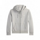 POLO RALPH LAUREN - lsfzhoodm1-long sleeve_x0002_sweatshir - SOFT GREY C1730 - 710881517092/SOFT GREY C1730