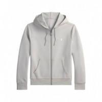 POLO RALPH LAUREN - lsfzhoodm1-long sleeve_x0002_sweatshir - SOFT GREY C1730 - 710881517092/SOFT GREY C1730