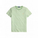 POLO RALPH LAUREN - ssydcnm18-short sleeve-t-shirt - OUTBACK GREEN WHITE - 710956828008/OUTBACK GREEN WHITE