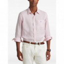 POLO RALPH LAUREN - woven-sport shirt-shirt - 52B PINK WHITE - 710P07024001/52B PINK WHITE