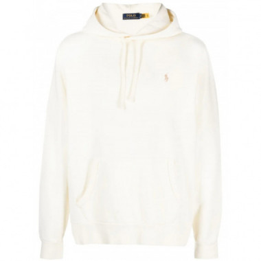 POLO RALPH LAUREN - lspohoodm2-long sleeve_x0002_sweatshirt - CLUBHOUSE CREAM - 710916690003/CLUBHOUSE CREAM
