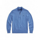 POLO RALPH LAUREN - lshzpp7gg-long sleeve-pullover - SOFT ROYAL HEATHER - 710859939005/SOFT ROYAL HEATHER