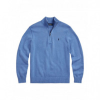 POLO RALPH LAUREN - lshzpp7gg-long sleeve-pullover - SOFT ROYAL HEATHER - 710859939005/SOFT ROYAL HEATHER