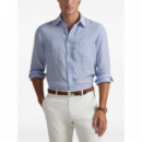 POLO RALPH LAUREN - WOVEN-SPORT SHIRT-SHIRT - HARBOR ISLAND BLUE WHITE - 710P07024002/HARBOR ISLAND BLUE WHITE