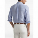 POLO RALPH LAUREN - WOVEN-SPORT SHIRT-SHIRT - HARBOR ISLAND BLUE WHITE - 710P07024002/HARBOR ISLAND BLUE WHITE