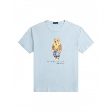 POLO RALPH LAUREN - KNIT-T-SHIRT - SOUTHPORT BLUE HERI TAGE BEAR - 710P07347001/SOUTHPORT BLUE HERI TAGE BEAR