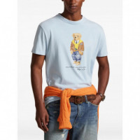 POLO RALPH LAUREN - KNIT-T-SHIRT - SOUTHPORT BLUE HERI TAGE BEAR - 710P07347001/SOUTHPORT BLUE HERI TAGE BEAR